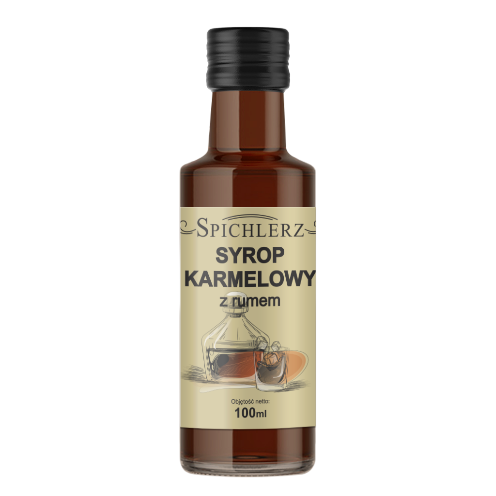 Syrop karmelowy z rumem 100 ml